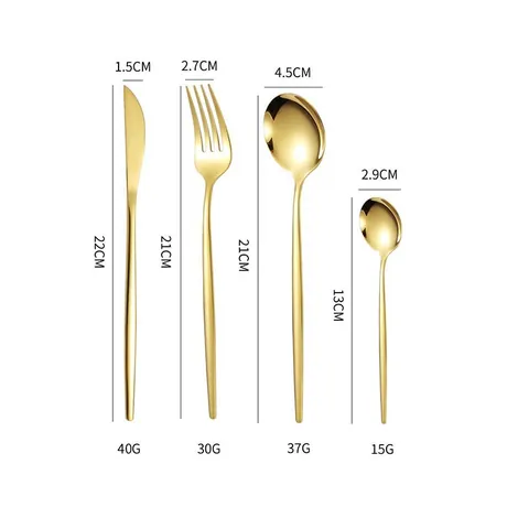 LUXO | 24 dijelni escajg gold — slika 10 — slika 10