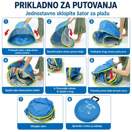 POP-UP | dječiji šator za plažu sa bazenčićem — slika 4 — slika 4