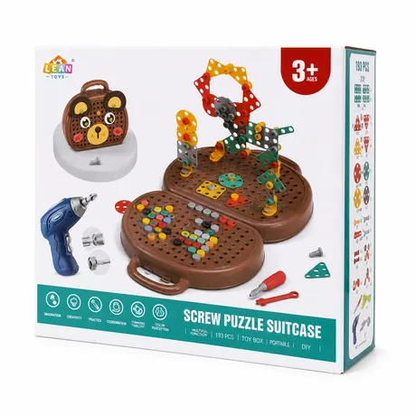 TOOLBOX | Montessori konstrukcijski set 203 dijela i bušilica