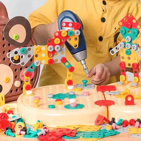 TOOLBOX | Montessori konstrukcijski set 203 dijela i bušilica — slika 3 — slika 3