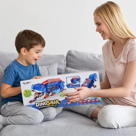 TREX | dinosaur kamion transporter sa stazom i 12 metalnih autića — slika 6 — slika 6