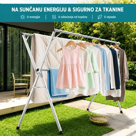 X-TYPE | sklopivi stalak za sušenje veša  2,4 m — slika 6 — slika 6